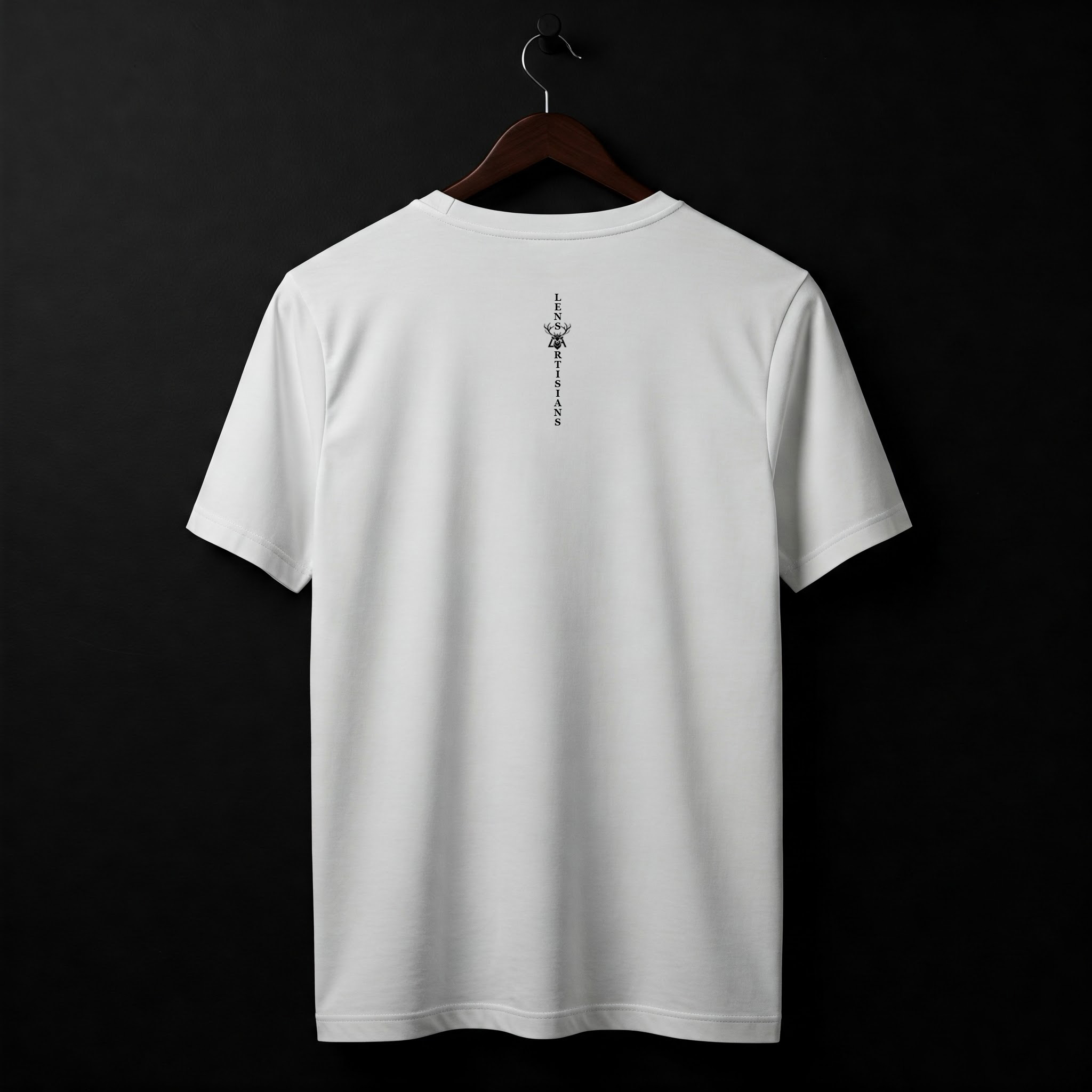 “LensArtisians” Bamboo Cotton T-Shirt – White | LensArtisans Eco-Comfort Series